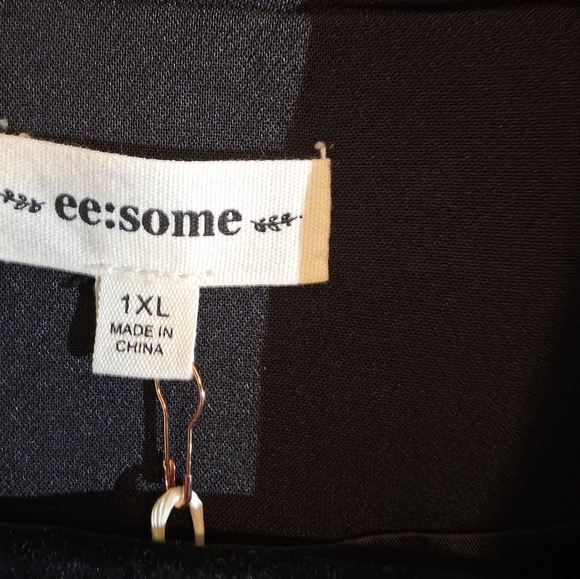 Classic Black Blazer 3/4 Sleeve 1X NWT - Picture 3 of 6